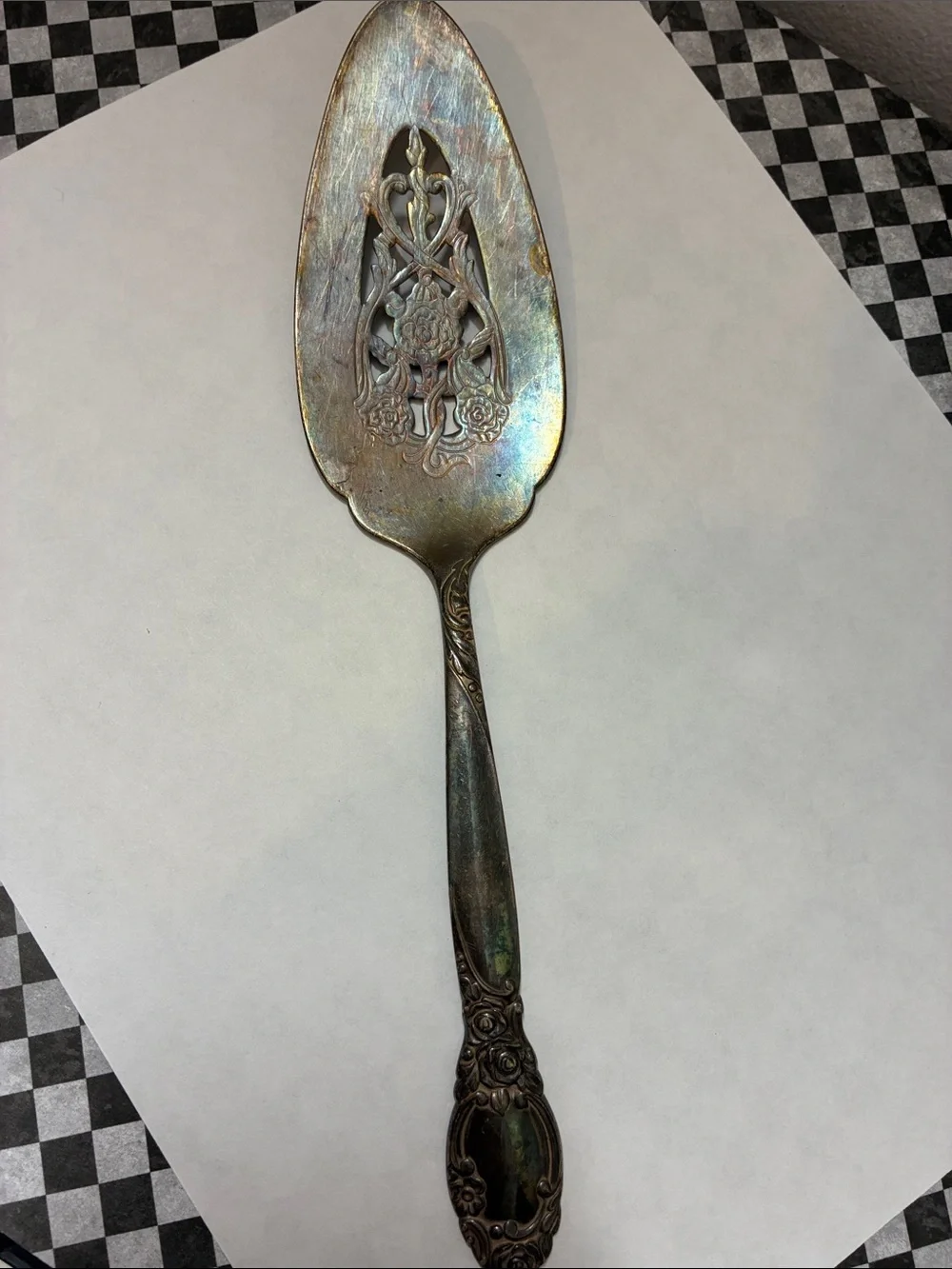 Vintage Silver-Tone Kitchen Utensil Set - Silver and Wood Accents
